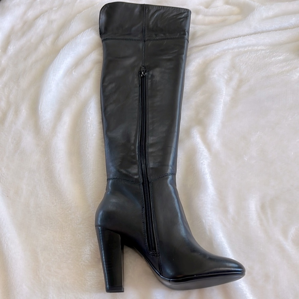 New, black OTK boots